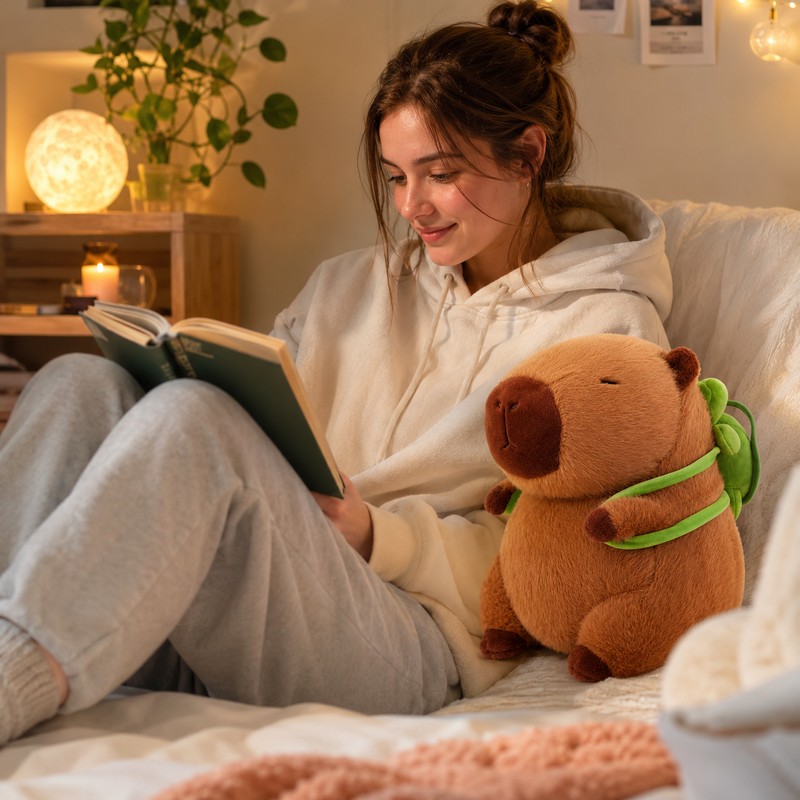 Capybara Plush Toy for Cute Room Decor – Soft Stuffed