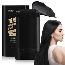 Hair Color Stick Comb Hair Dye Pen Instant Portable Hair Dye Comb Root Hair Mascara for Gray Hair Coverage, 2 in 1 Temporary Hair Touch Up Dye for Women & Men Blonde Roots Quick Fix (Black)