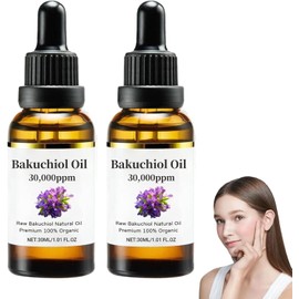 Aceite Facial de Bakuchiol 30,000 PPM, Alternativa al Retinol, 2 uds Squalane, Niacinamide, Panthenol, Triple Bounce Serum, Locks In Moisture, Bouncy Gel for Plump Skin, Lightweight