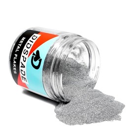 2oz Chrome 0.002" Extra Fine Silver Metal Flake Solvent Resisitant Glitter | Paint Metal Flake | Flake for Automotive Spray and Spray Painting | Glitter for Epoxy Resin