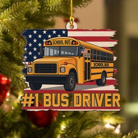 Back to School Bus Driver Appreciation Gifts, Bus Driver Gifts, School Drivers Appreciation Gift for Men, Thank You Retirement Gift for School Driver Monitor (Style 2)