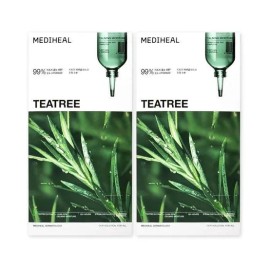 Mediheal (Hyundai Hmall) Mediheal Tea Tree Essential Mask 10 Sheets Renewal 2 Ss / (현대Hmall) 메디힐 티트리 에센셜 마스크 10매 리뉴얼 2개 Ss