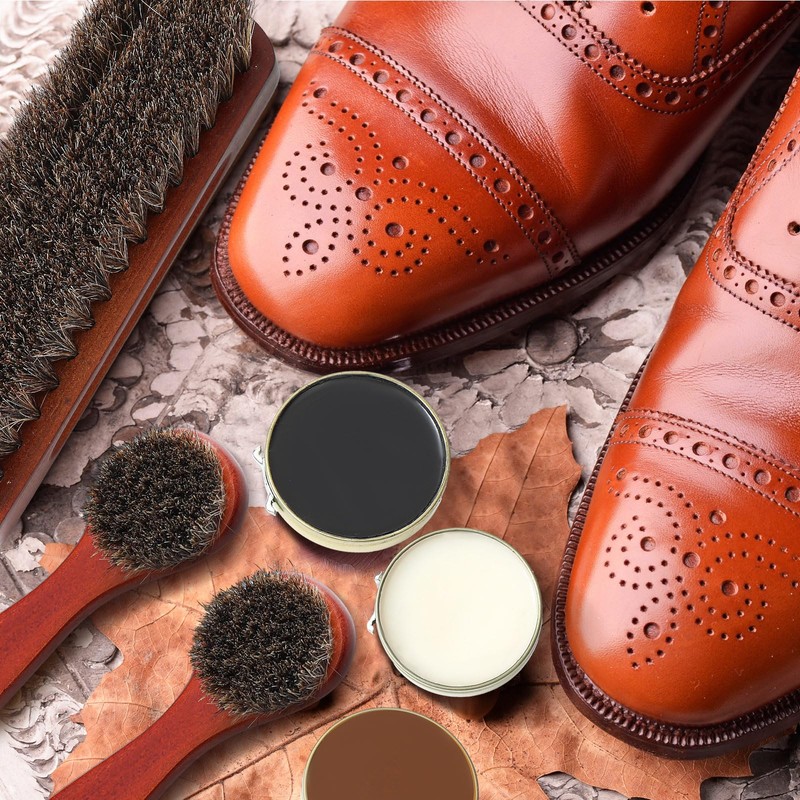 13 Pcs Shoe Polish Kit, Leather Boot Care Kit for