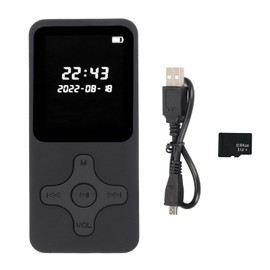 MP3 MP4 Player Bluetooth 5.0 Ultra Thin Digital LCD 1.77 Inch Screen HD Speaker FM Radio Portable HiFi Music Player With 64G Memory Card