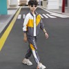 linboo Children's Boys Tracksuit Colour Block Jogging Suit Leisure Suit