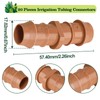 WZFLRUA 20 Pack 1/2 Inch Drip Irrigation Coupling Fittings -