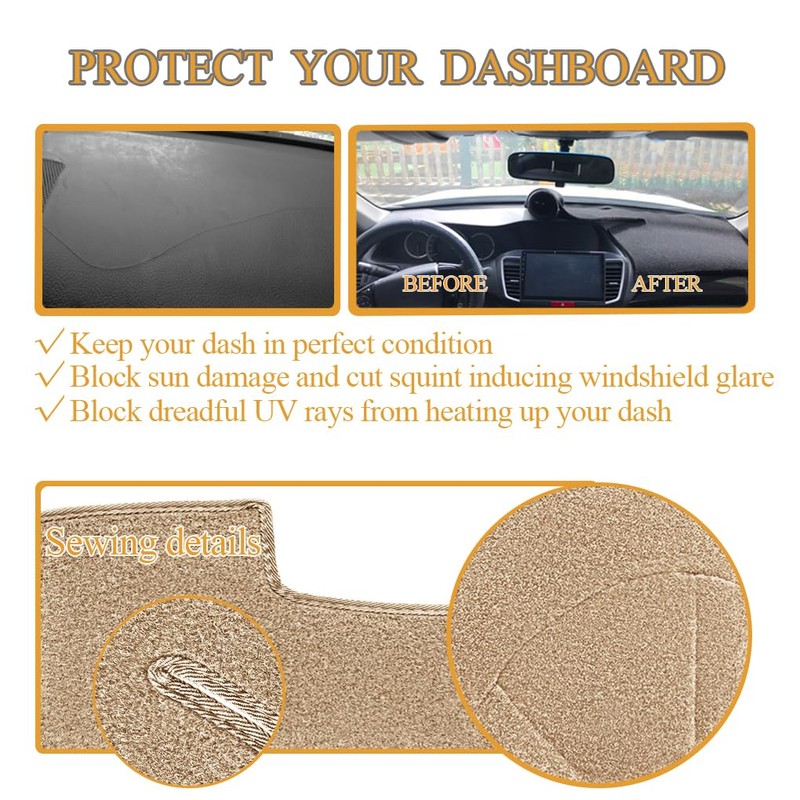 Dash Cover Mat Custom Fit for Toyota Corolla 1998 1999