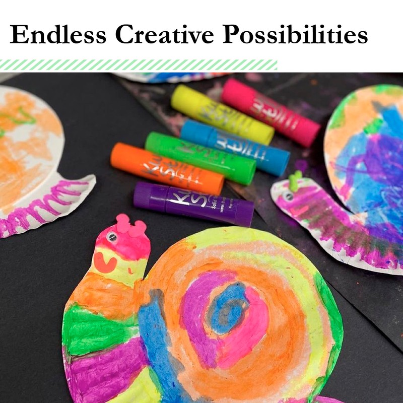 The Pencil Grip Kwik Stix NEON Solid Tempera Paint, Super