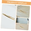 Healvian Stainless Steel Eyebrow Tweezers Gold Plating for Lash Extensions