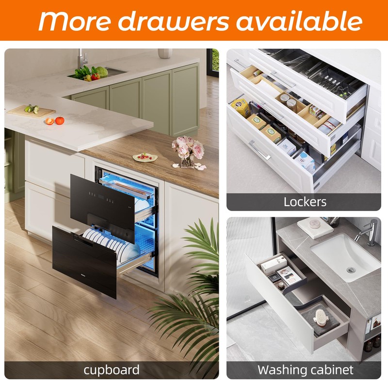 PHWALK 20 Inch Push to Open Soft Close Drawer Slides,