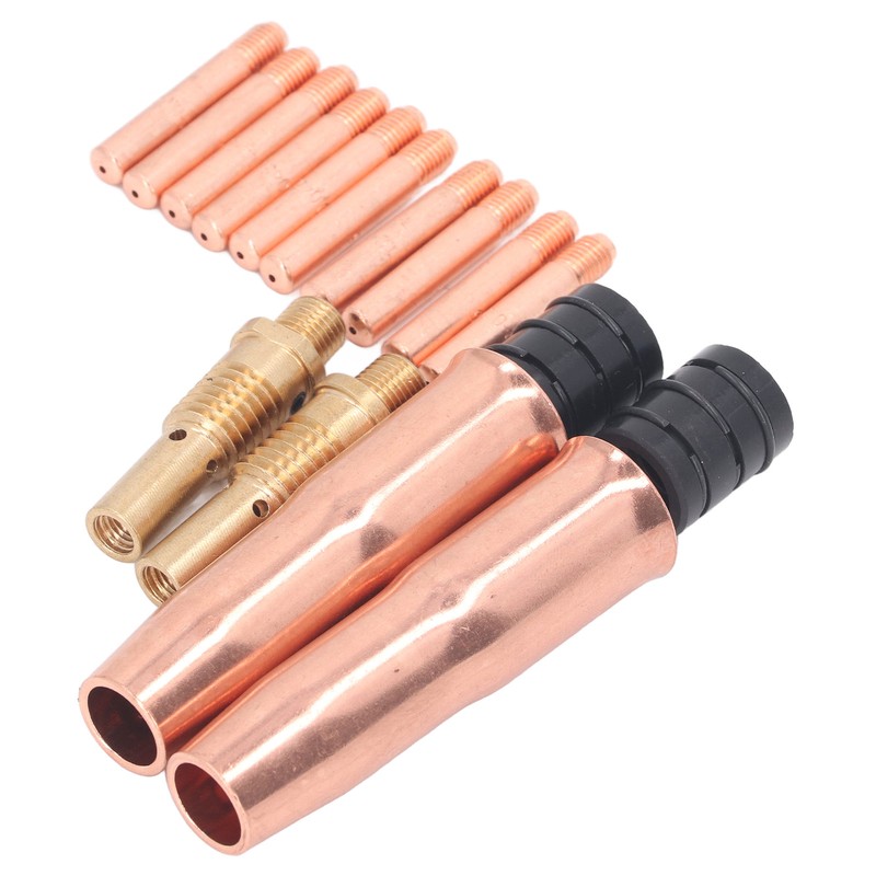 16Pcs MIG Welding Gun Accessory Kit Tip Nozzle Diffuser Adapter