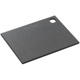 Rosenstein & Söhne Meat Chopping Board: Wood Fibre Chopping Board, Dishwasher Safe, Black, 20 x 15 x 0.6 cm (Food Preparation Chopping Board, Kitchen Vegetable Boards)