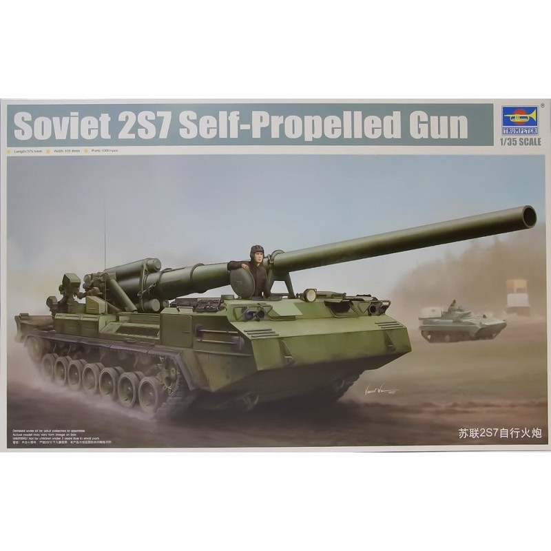 Trumpeter 1/35 2S7 Pion 203mm Self-Propelled Cannon Plastic Model
