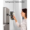 INSSKY Magnetic Holder Fit 6.1-15.6'' Tablets for Fridge Gym Metal