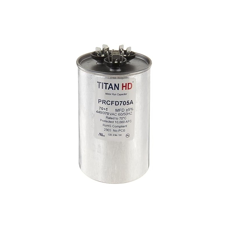 Packard Titan Hd 70+5Mfd, 440/370V, Round Prcfd705A