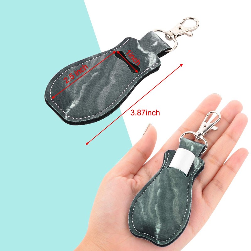 CM Clip-on Chapstick Sleeve Lip Balm Holder Neoprene Lipstick Holder