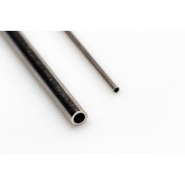 CRAFT WIRE - abalorio de plata de ley 925 sin costuras, redondas, de alambre duro, fabricadas en Estados Unidos (dimensión exterior: 1,63 mm)