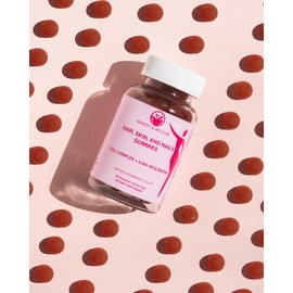 Hair, Skin, and Nails Gummies by Remedy & Restore – 5000 mcg Biotin + Essential Nutrients for Beauty & Wellness | 60 Gummies
