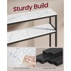 VASAGLE Console Table, 2-Tier Narrow Sofa Table with 2 Shelves,