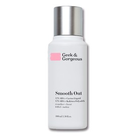 Geek & Gorgeous SMOOTH OUT - Anti-ageing Peeling mit 12% AHA und beruhigendem Feigenkaktusextrakt - für normale, trockene, fettige und Mischhaut - 100 ml Flasche