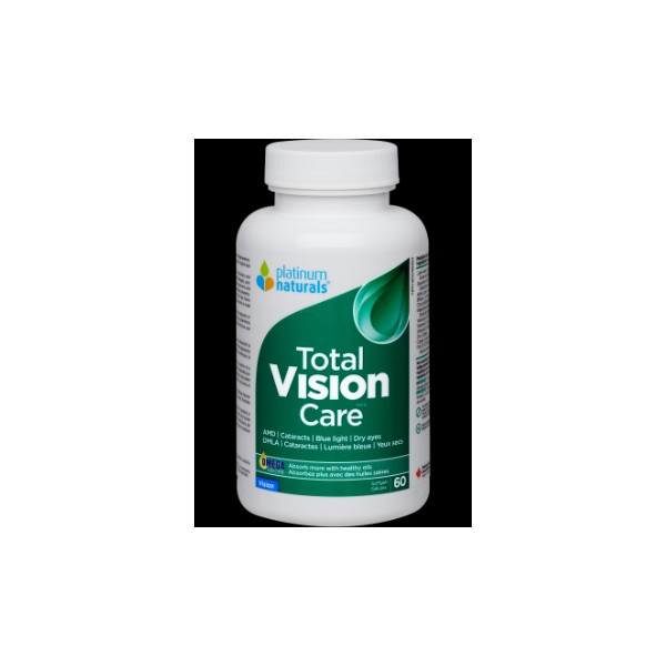 Platinum Naturals Total Vision Care - 60 Softgels + BONUS