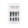 Long Press on Nails Coffin Fake Nails Green False Nails
