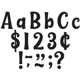 Teacher Created Resources Black 4" Wild Whimsy Letters Combo Pack (TCR9197)