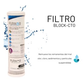 Kit Cartuchos Estándar 2.5x10 3 Sedimentos 3 Carbón Bloque de color blanco
