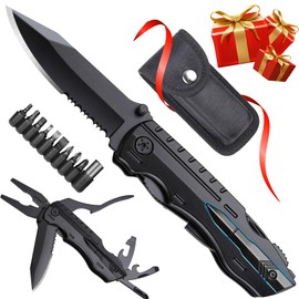 Gifts for Men, Dad, Christmas Gifts for Men, Outdoor Multitool Gifts for Men, Dad, Husband, Advent Calendar Filling for Christmas, Christmas, Birthday, Father's Day Gifts