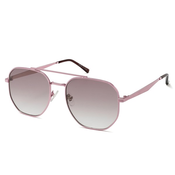 SOJOS Classic Square Aviator Sunglasses for Women Men Retro Hexagon