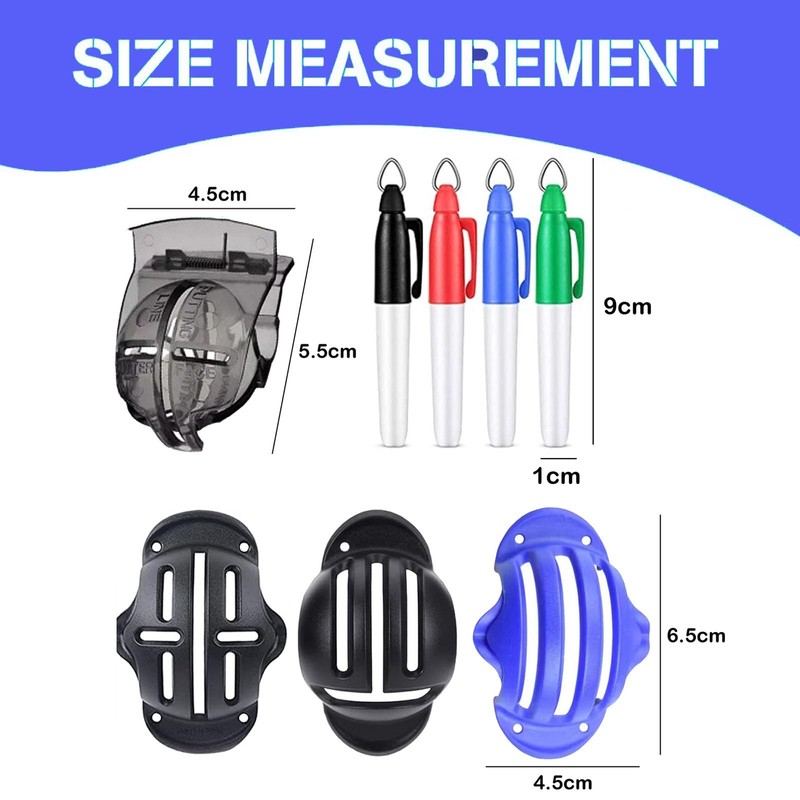 HZZXCH 8Pcs Golf Ball Line Drawing Marking Alignment Kits Golf