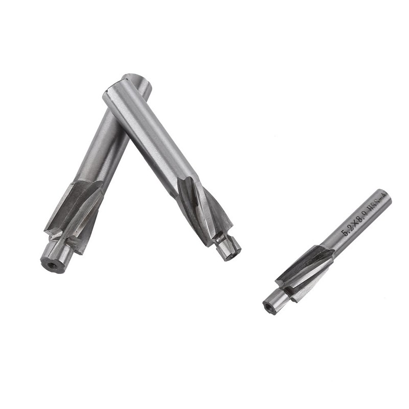 5pcs Countersink End Mill, M3-M8 Counterbore Drill Bit, Professional Counter