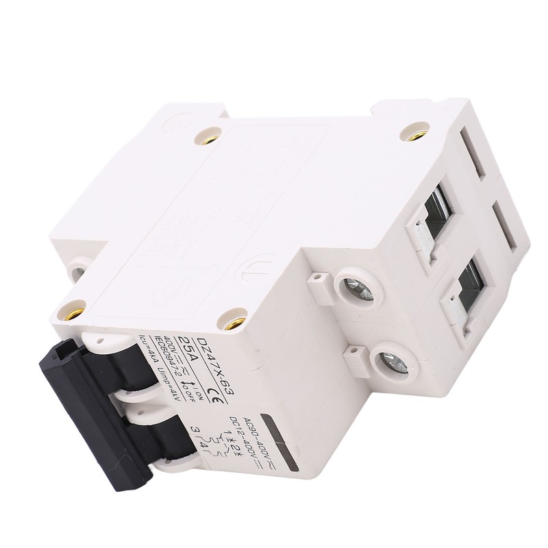 AC DC Miniature Circuit Breaker 2P 25A 400V DIN Rail