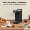 CHULUX Single Serve Coffee Maker for K Capsule and Ground