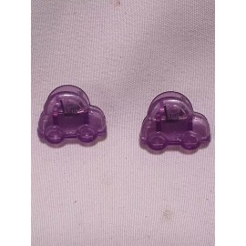 JEWELRY 2X PURPLE OR GREEN OR PINK HAIR CLIP PAPER CLIP VW VOLKSWAGEN Bug BEETLE 1" LONG