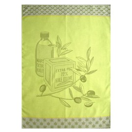 Santens Kitchen Cloth Marseille Jacquard Green