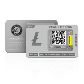 Ballet REAL Litecoin (LTC) Cold Wallet | Non-Electronic and Physical Type (No Electronic Components) | No Restore Phrases Needed | Zero Settings & Easy Operation | Anonymous Gift & Inheritance | Supports 1,000+ Currency & NFT