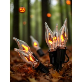 Adirxon 50Ft Heavy-Duty Outdoor String Lights with 20 Flame Effect Bulbs | Waterproof & UL-Listed for Party, Deck, Pergola & Camping | Bright, Connectable & Perfect for Events