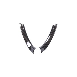 Car Steering Wheel Decorative Trim Suitable for Alfa Romeo Giulia 2017 2018 2019, Steering Wheel Cover Interior Trim, Car Steering Wheel Decoration Frame Trim Trim, Car Accessories Interior