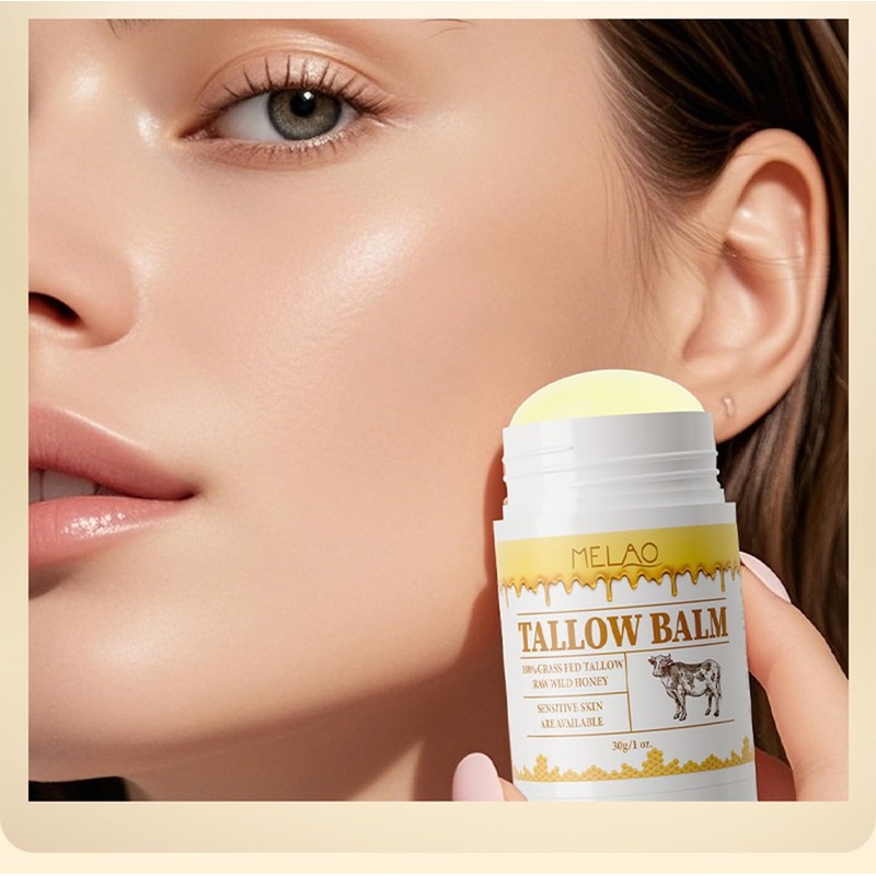 Beef Tallow Balm Stick –Beef Tallow for Skin, Grass Fed