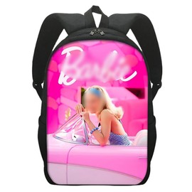 Simmpu Pink Girls' Backpack, Cartoon Princess Children's Backpacks, Princess Backpack for School, Adjustable Canvas Nursery Book Bags for Children Girls Gift, b