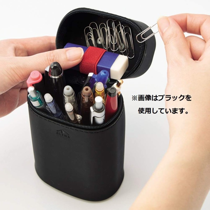 Lihit Lab Stand Pen Case with Magnet, Olive A7759-22