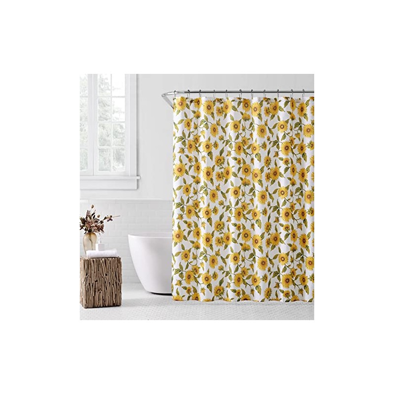 SARO LIFESTYLE Sunflower Shower Curtain