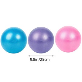 Xinlie Small Bender Ball Mini Size Soft Pilates Ball Mini Anti-Burst Core Exercise Ball Mini Gym Ball Anti-Burst Yoga Ball Extra Thick Swiss Ball for Yoga, Balance, Workout, Fitness (3 Pieces)