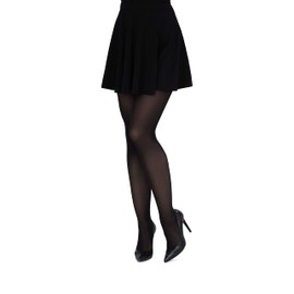 LORES Concorde 60 den Opaque Womens Tights Classic Pantyhose Matte Plain Colour Durable Microfiber Full Stockings, Nero M