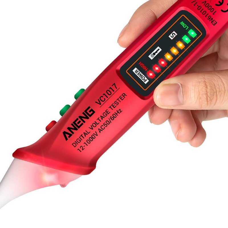 12V-1000V Voltage Tester: Adjustable Sensitivity Voltage Detector Pen AC Voltage