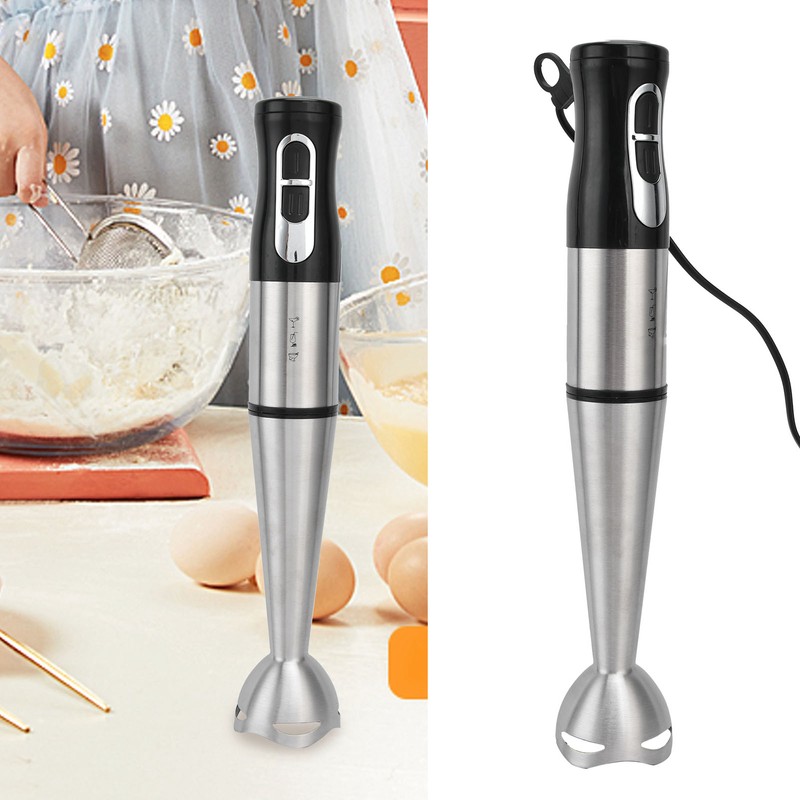 Food Blender Handheld Electric Stainless Steel Mixer Household Kitchen Tool