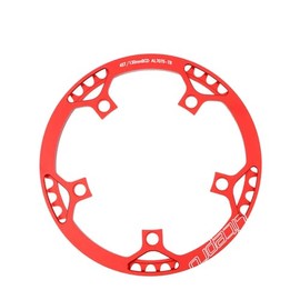 Litepro BCD130 Round Plate Single Disc Gear Folding BMX Small Bicycle Bicycle 45T 47T 53T 56T 58T Chainwheel Crank (Red, 47T)