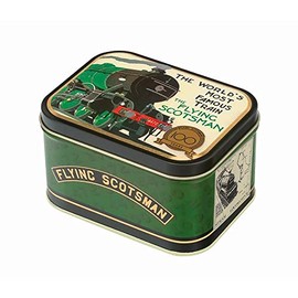 Elite Gift Boxes Flying Scotsman Train Small Deep Rectangular Tin 105 x 78 x 42 mm