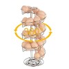 Toplife Spiral Design Stainless Steel Egg Skelter Dispenser Rackstorage Display